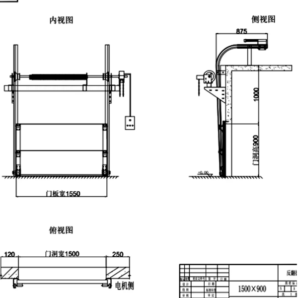 L型轨道提升门